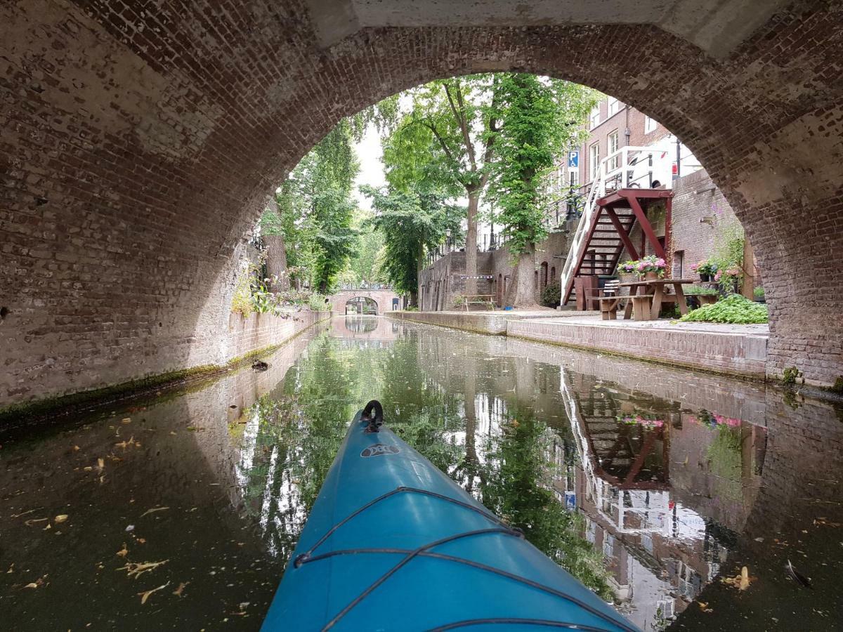 Large Historical Apartment & Canal Terrace Utrecht Esterno foto